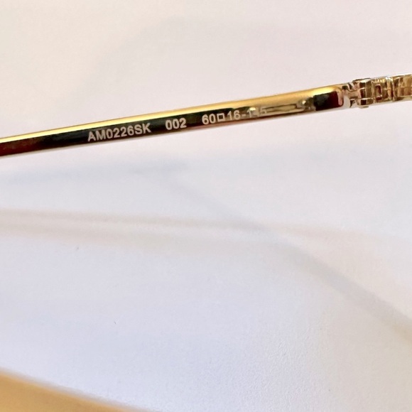 🌺ALEXANDER MCQUEEN🌸 AM0226SK 002 Gold Sunglasses - Picture 13 of 15